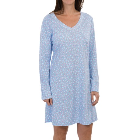 50%OFF 女子Nightshirts キャロルホックマン生け花ナイトシャツ - ロングスリーブ（プラスサイズ女性用） Carole Hochman Floral Arrangements Nightshirt - Long Sleeve (For Plus Size Women)